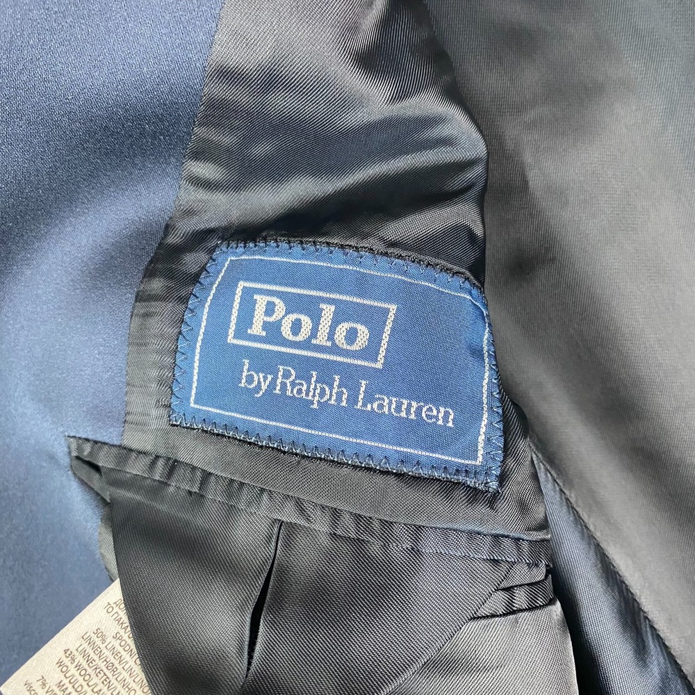 Polo Ralph Lauren Mens Wool Barathea Tuxedo 42L Tailored fit blue NWOT Italy - Picture 6 of 16
